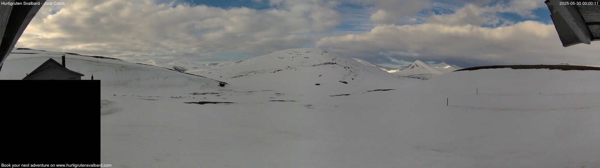 time-lapse frame, Hurtigruten Svalbard - Brentskaret webcam