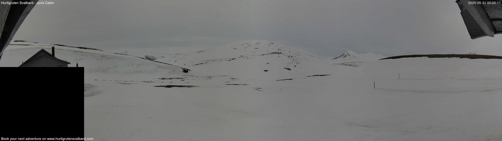 time-lapse frame, Hurtigruten Svalbard - Brentskaret webcam