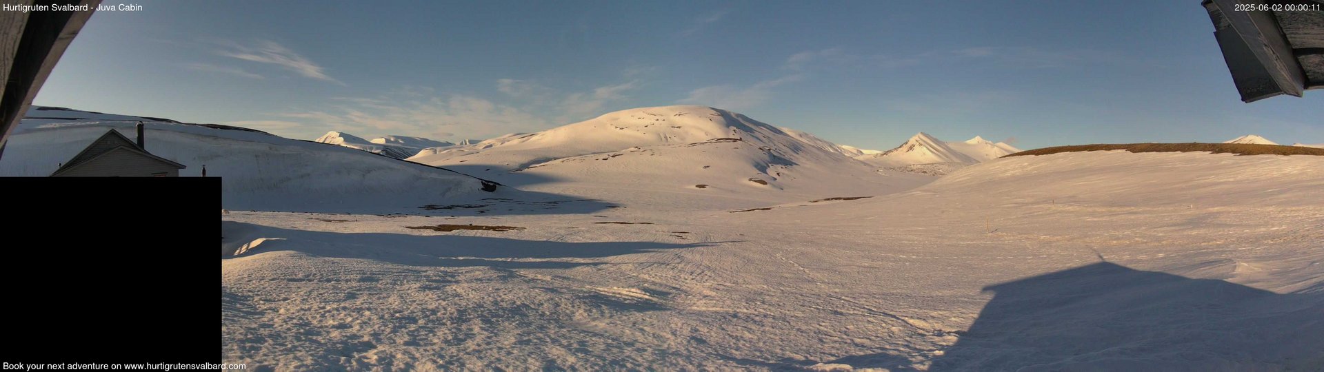 time-lapse frame, Hurtigruten Svalbard - Brentskaret webcam