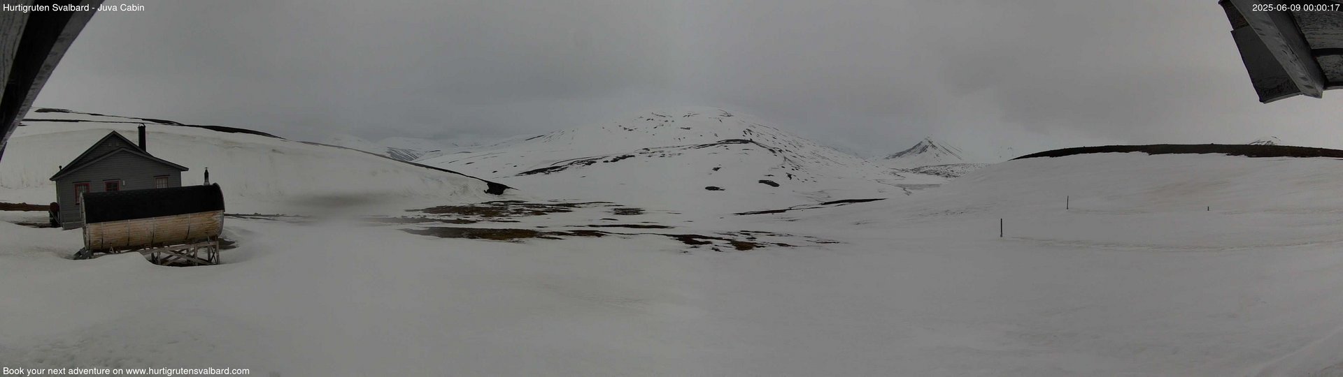 time-lapse frame, Hurtigruten Svalbard - Brentskaret webcam