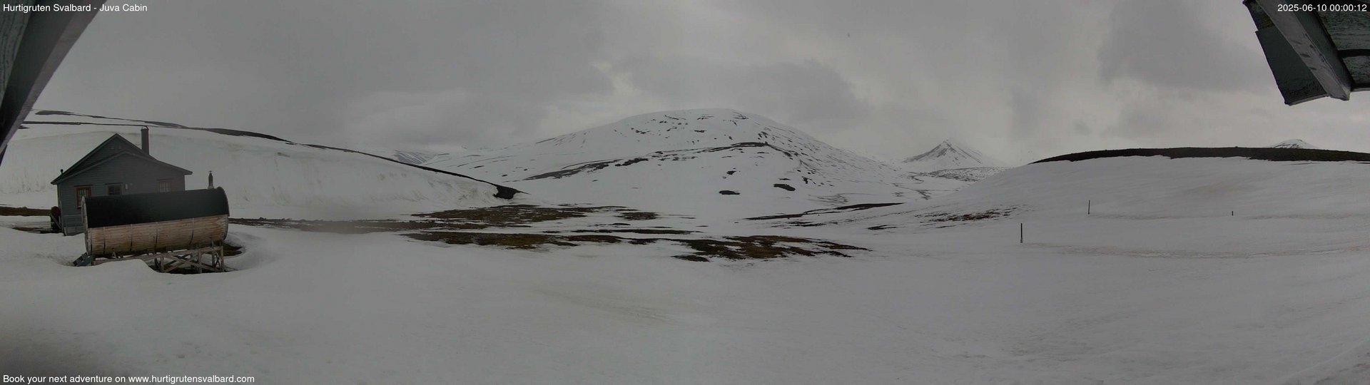 time-lapse frame, Hurtigruten Svalbard - Brentskaret webcam