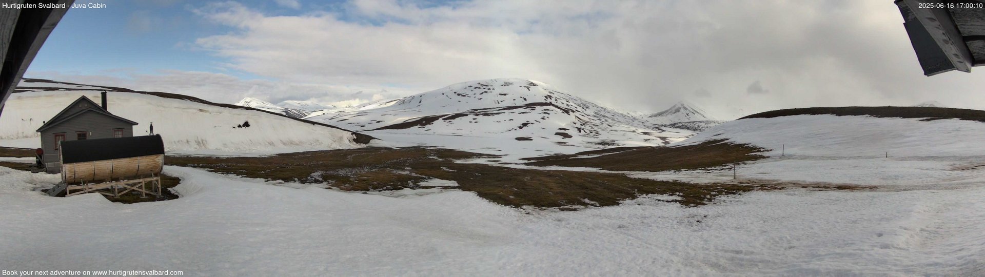 time-lapse frame, Hurtigruten Svalbard - Brentskaret webcam