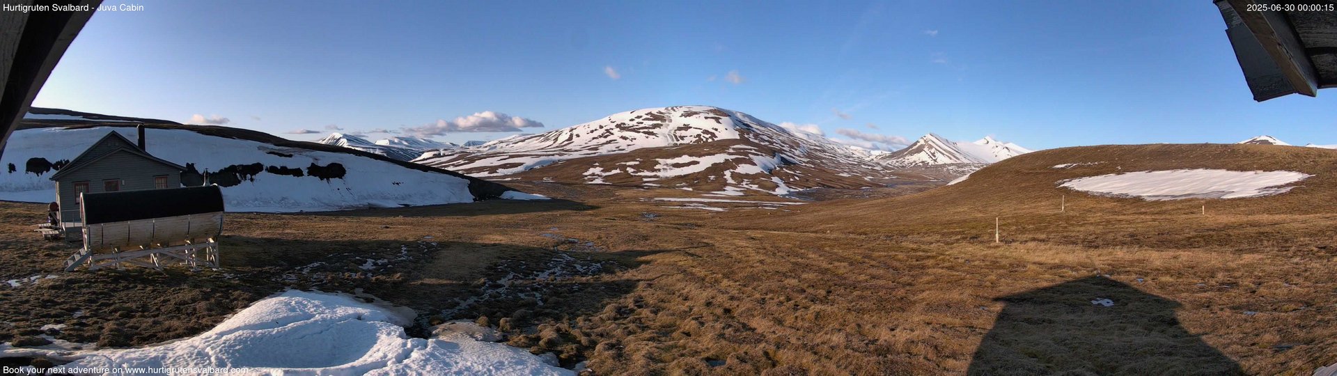 time-lapse frame, Hurtigruten Svalbard - Brentskaret webcam