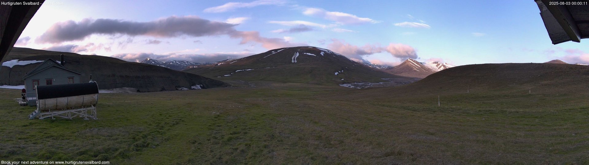 time-lapse frame, Hurtigruten Svalbard - Brentskaret webcam