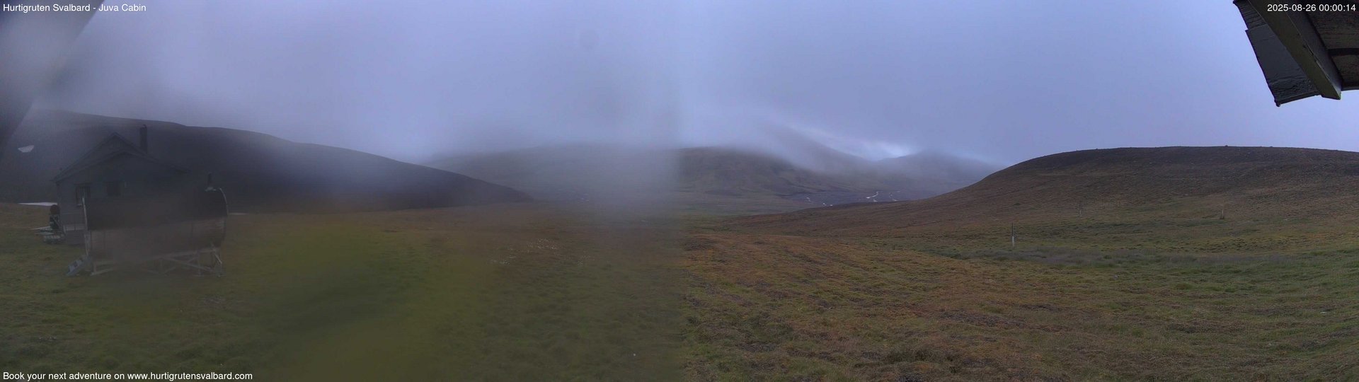 time-lapse frame, Hurtigruten Svalbard - Brentskaret webcam