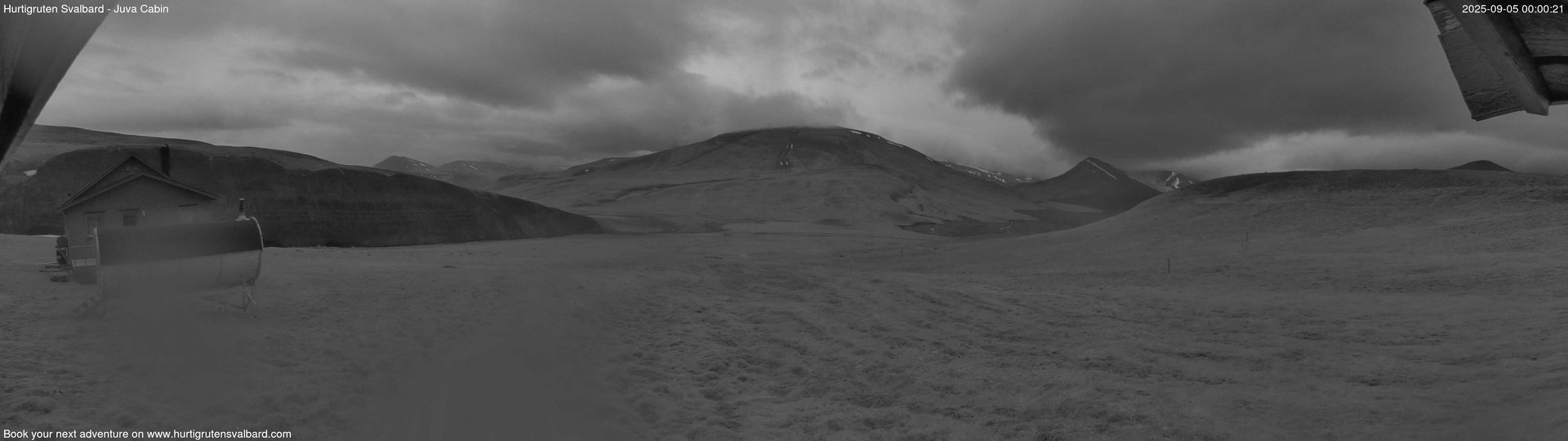 time-lapse frame, Hurtigruten Svalbard - Brentskaret webcam