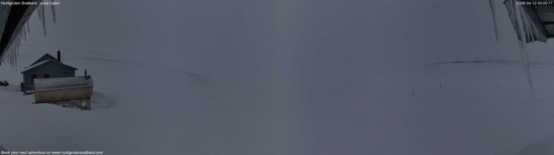 time-lapse frame, Hurtigruten Svalbard - Brentskaret webcam