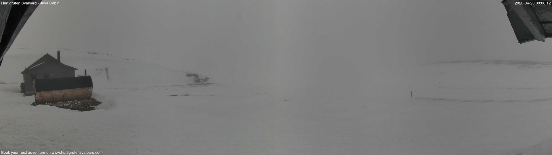 time-lapse frame, Hurtigruten Svalbard - Brentskaret webcam