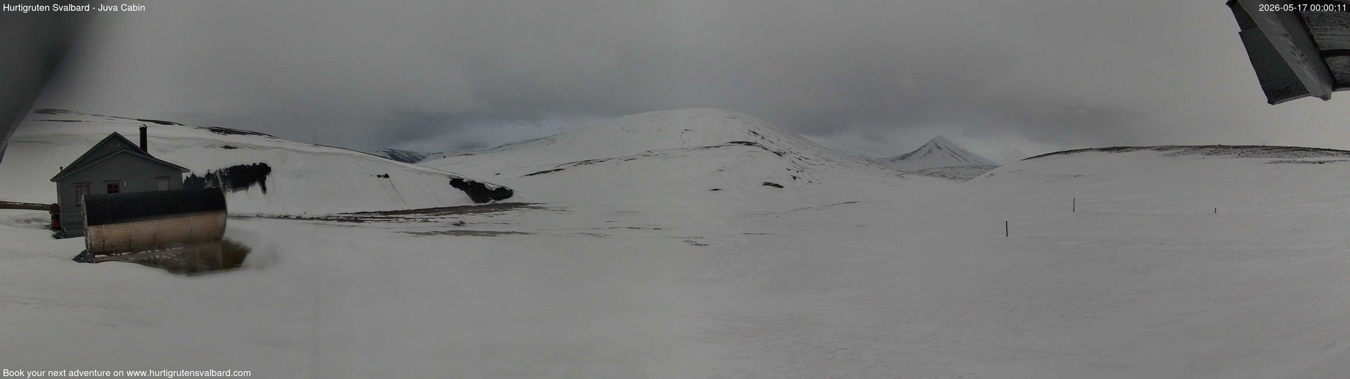 time-lapse frame, Hurtigruten Svalbard - Brentskaret webcam