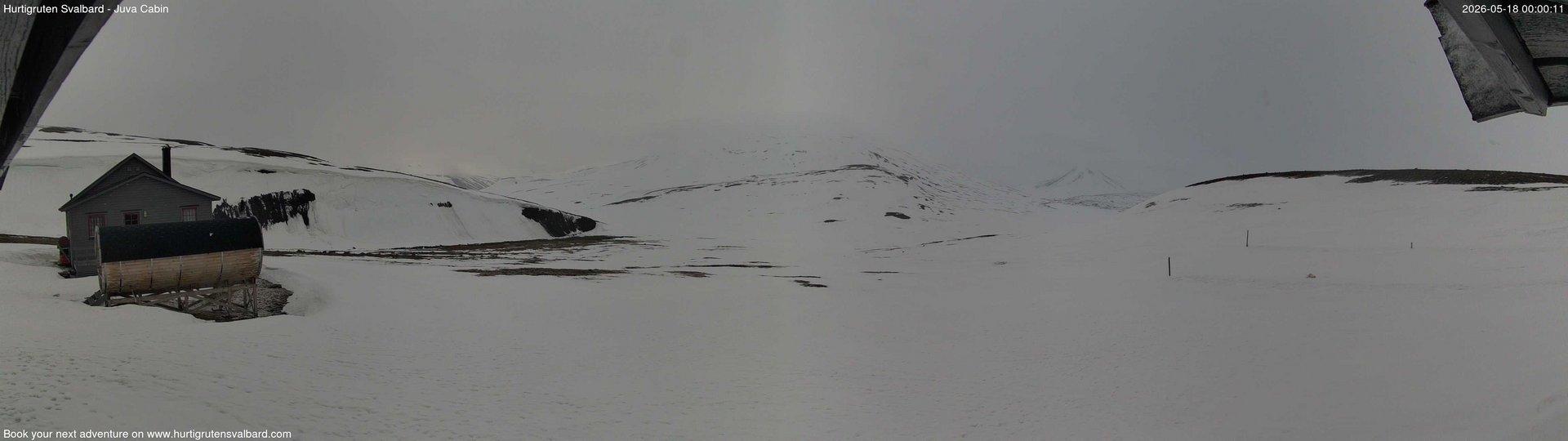 time-lapse frame, Hurtigruten Svalbard - Brentskaret webcam