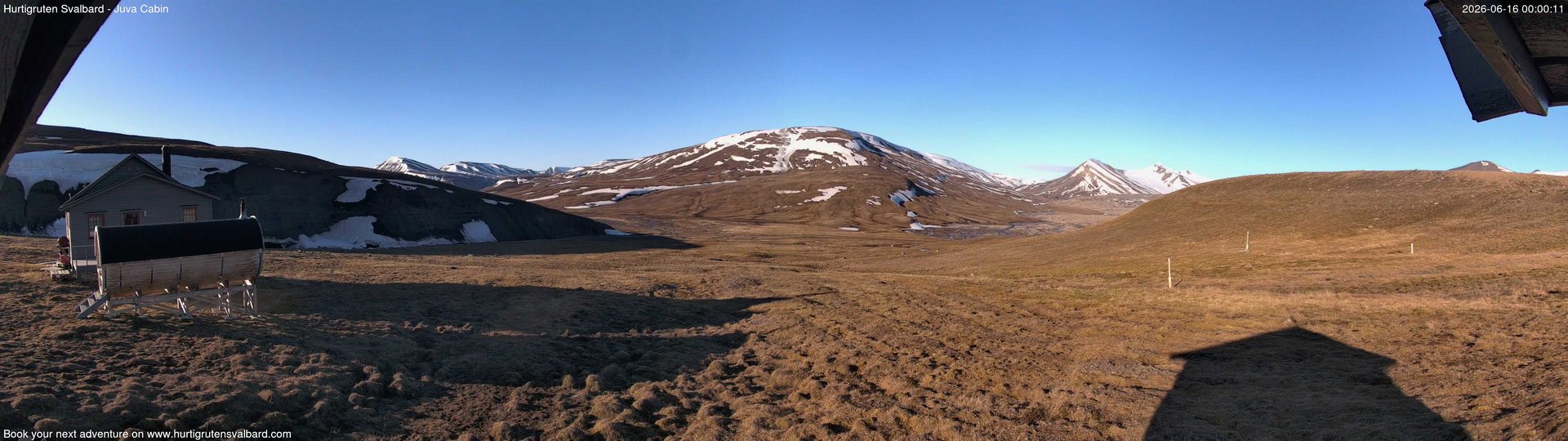 time-lapse frame, Hurtigruten Svalbard - Brentskaret webcam