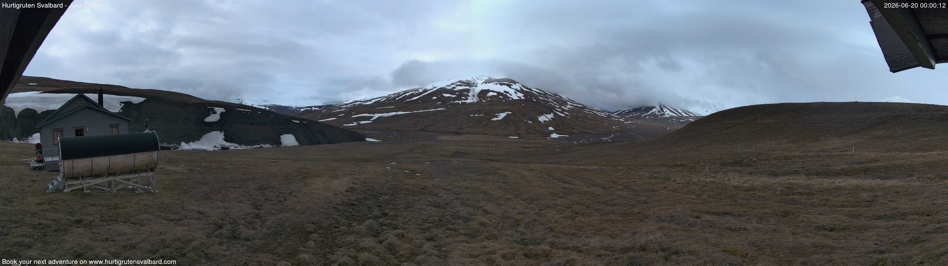 time-lapse frame, Hurtigruten Svalbard - Brentskaret webcam