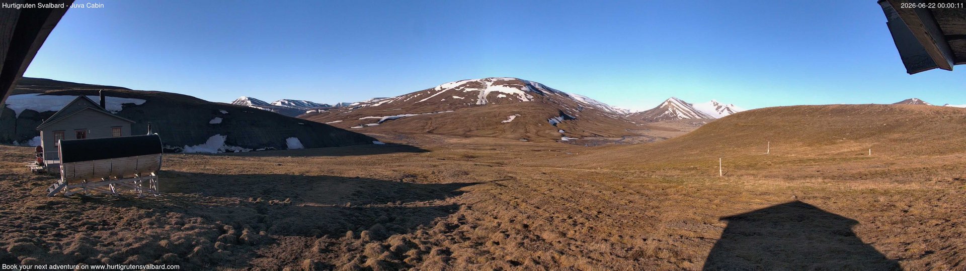time-lapse frame, Hurtigruten Svalbard - Brentskaret webcam