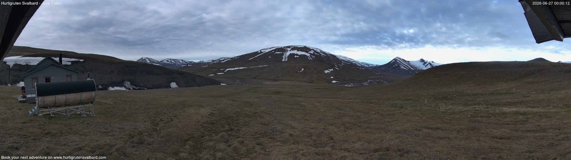 time-lapse frame, Hurtigruten Svalbard - Brentskaret webcam