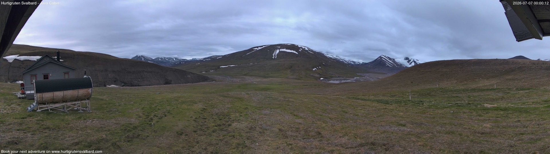 time-lapse frame, Hurtigruten Svalbard - Brentskaret webcam