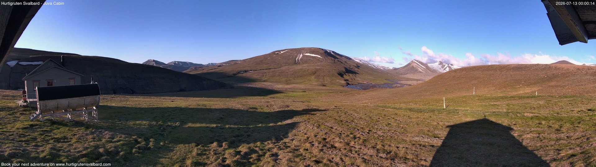 time-lapse frame, Hurtigruten Svalbard - Brentskaret webcam