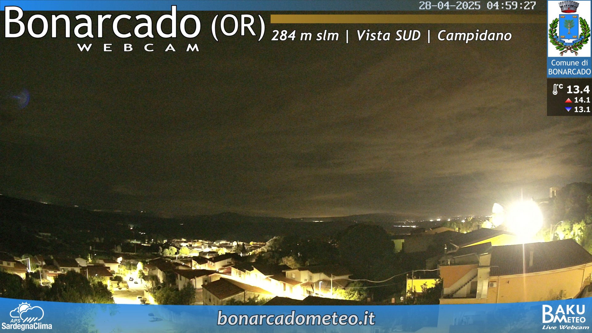 time-lapse frame, Bonarcado SUD webcam