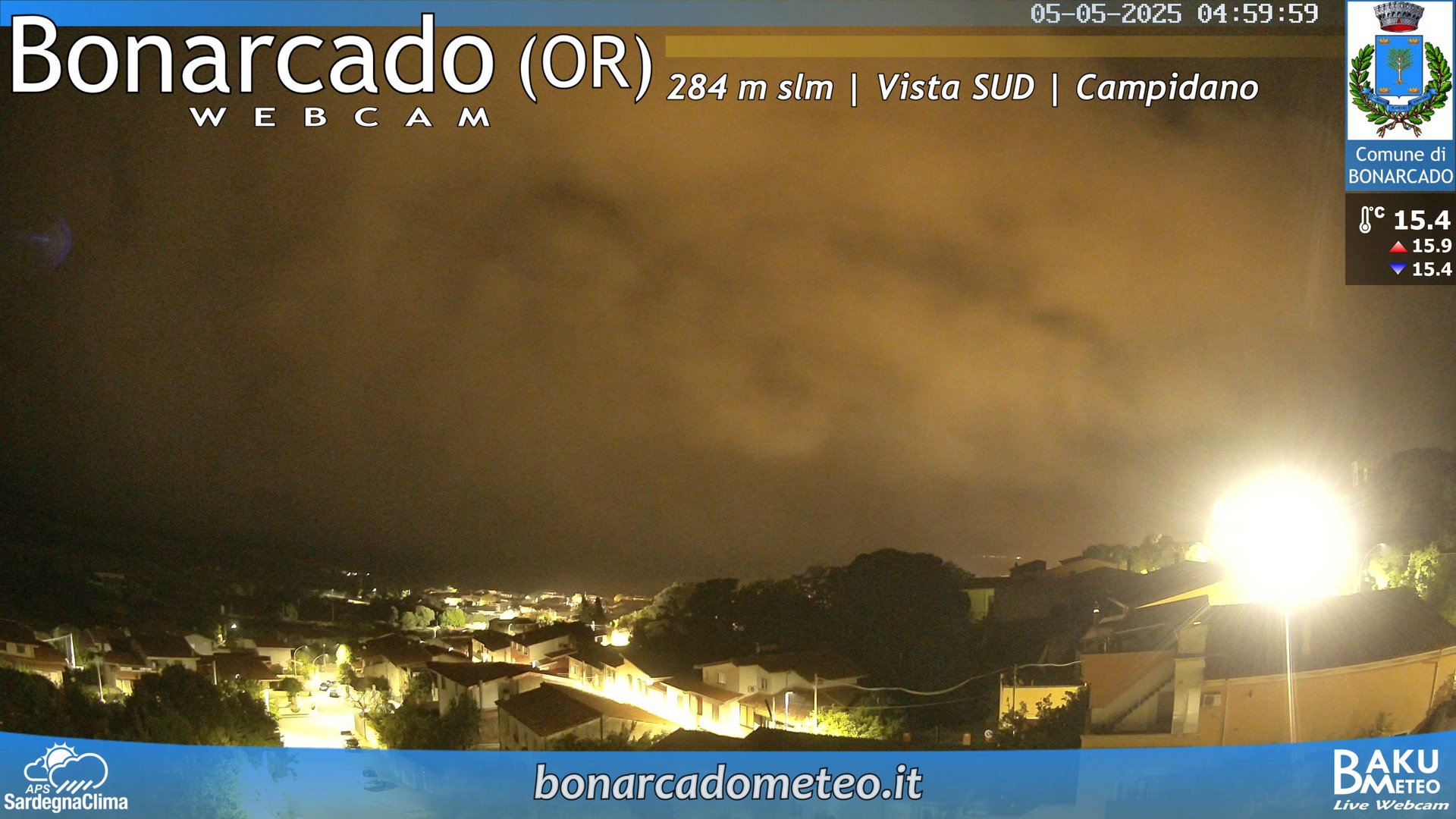 time-lapse frame, Bonarcado SUD webcam