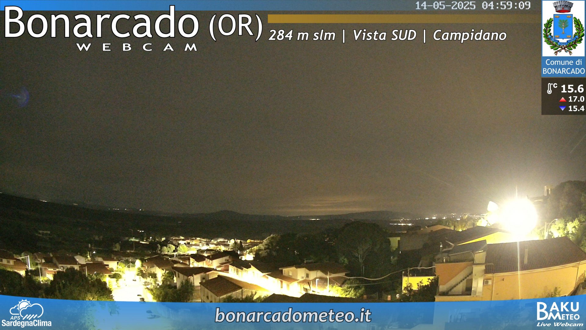 time-lapse frame, Bonarcado SUD webcam