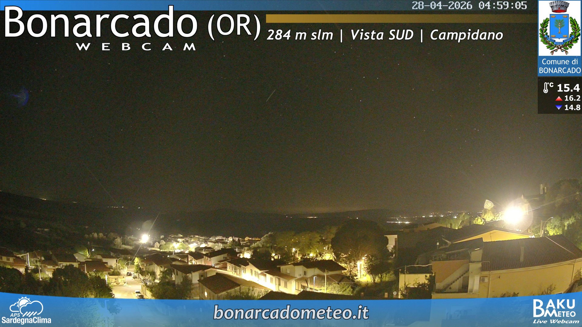 time-lapse frame, Bonarcado SUD webcam