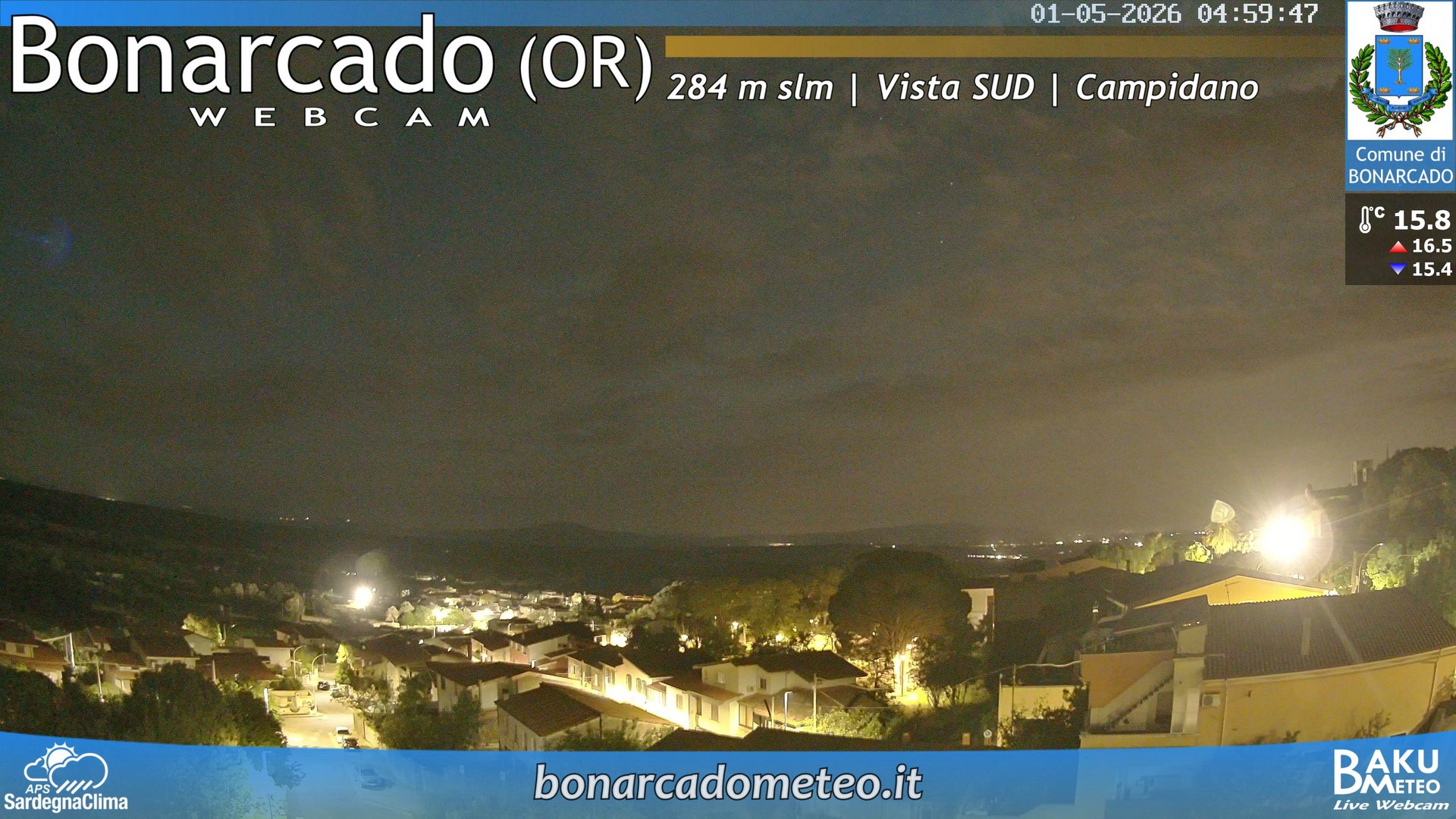 time-lapse frame, Bonarcado SUD webcam