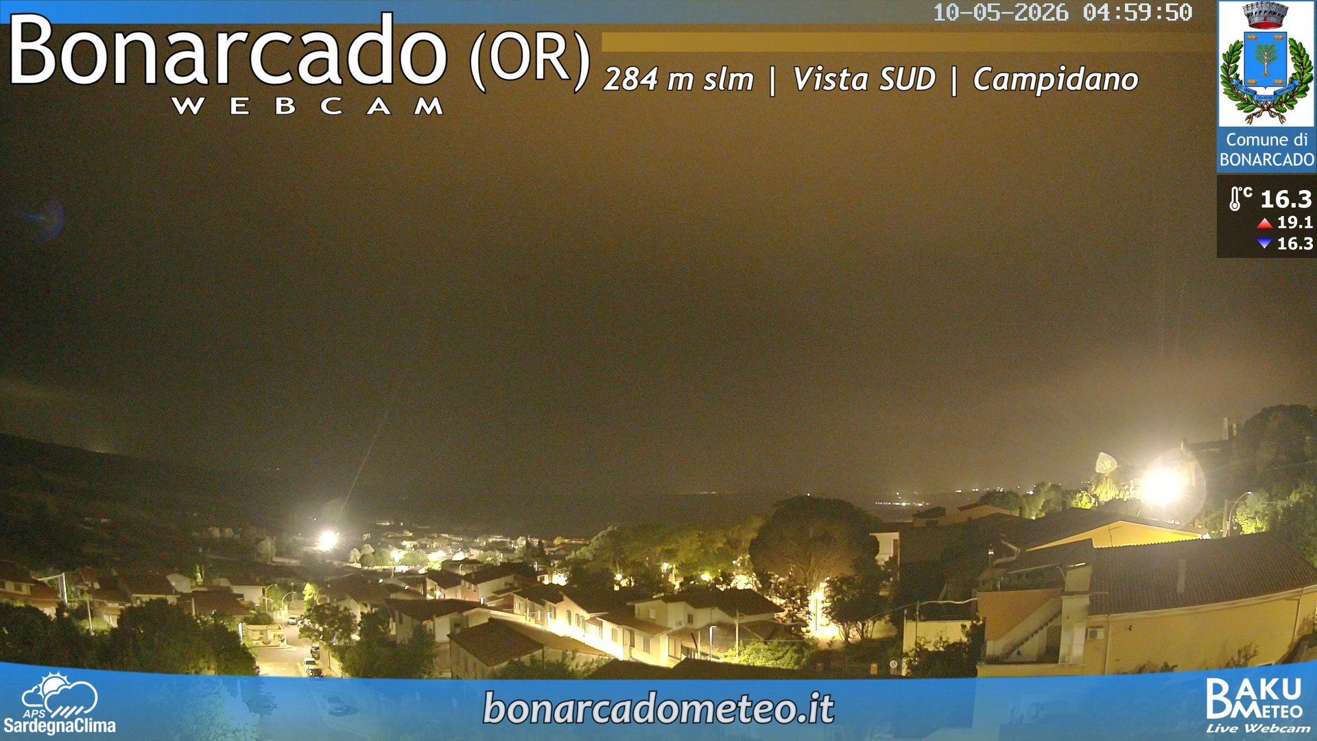 time-lapse frame, Bonarcado SUD webcam