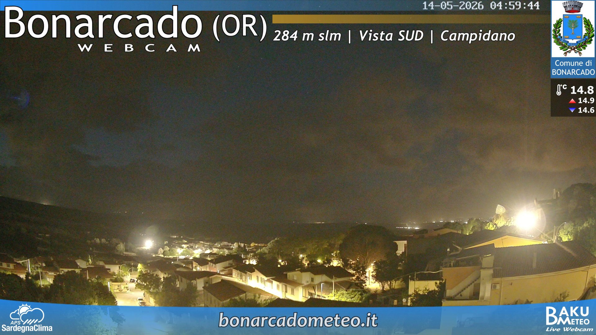 time-lapse frame, Bonarcado SUD webcam