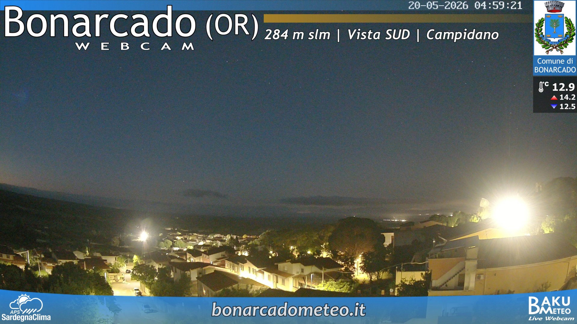 time-lapse frame, Bonarcado SUD webcam