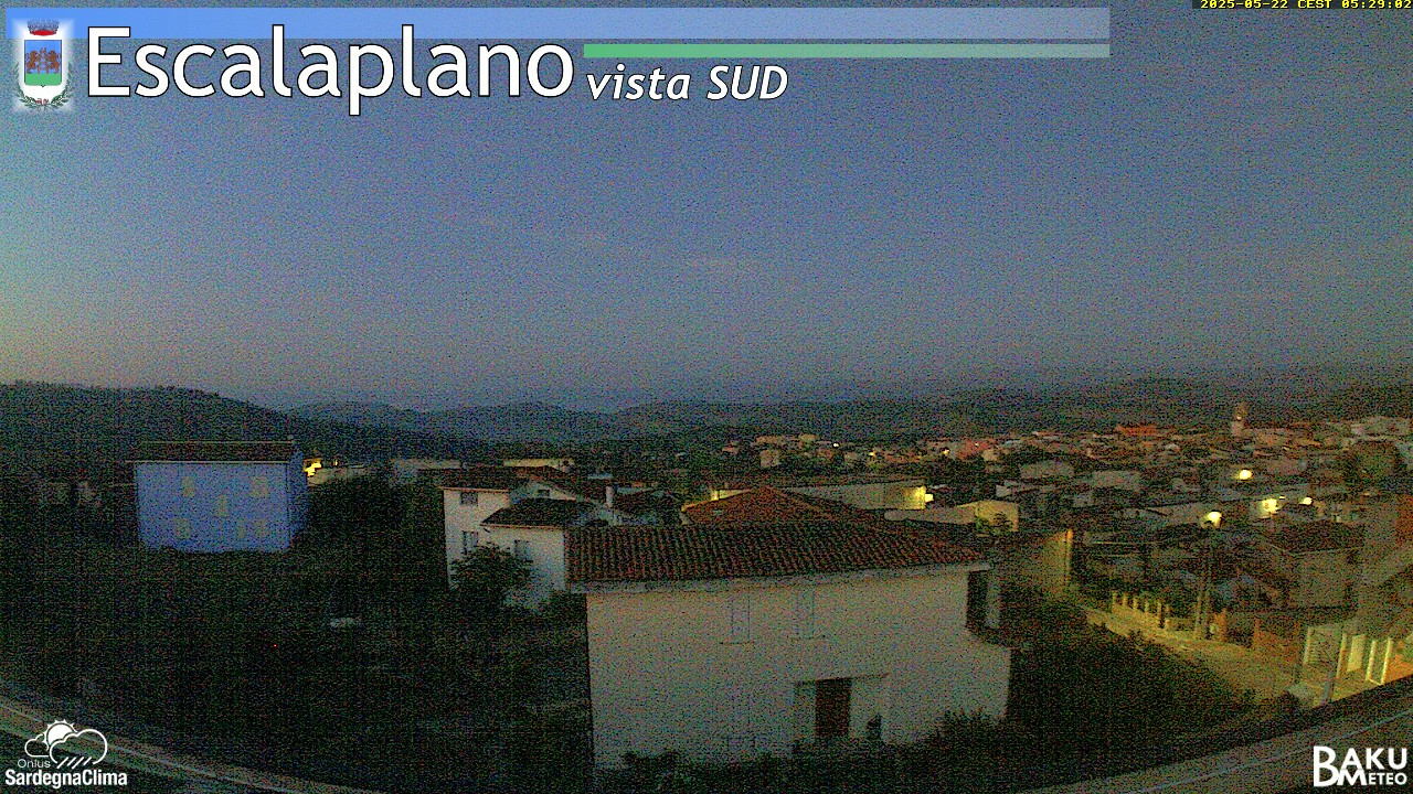 time-lapse frame, Escalaplano webcam