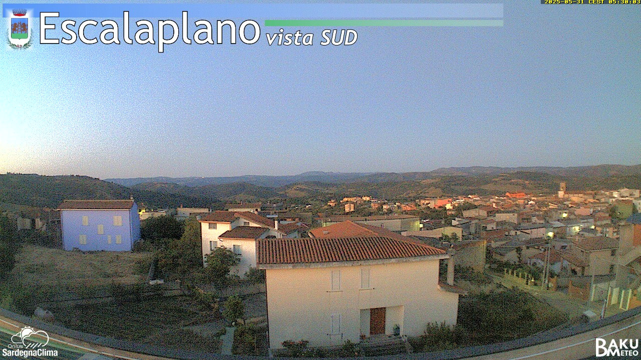 time-lapse frame, Escalaplano webcam