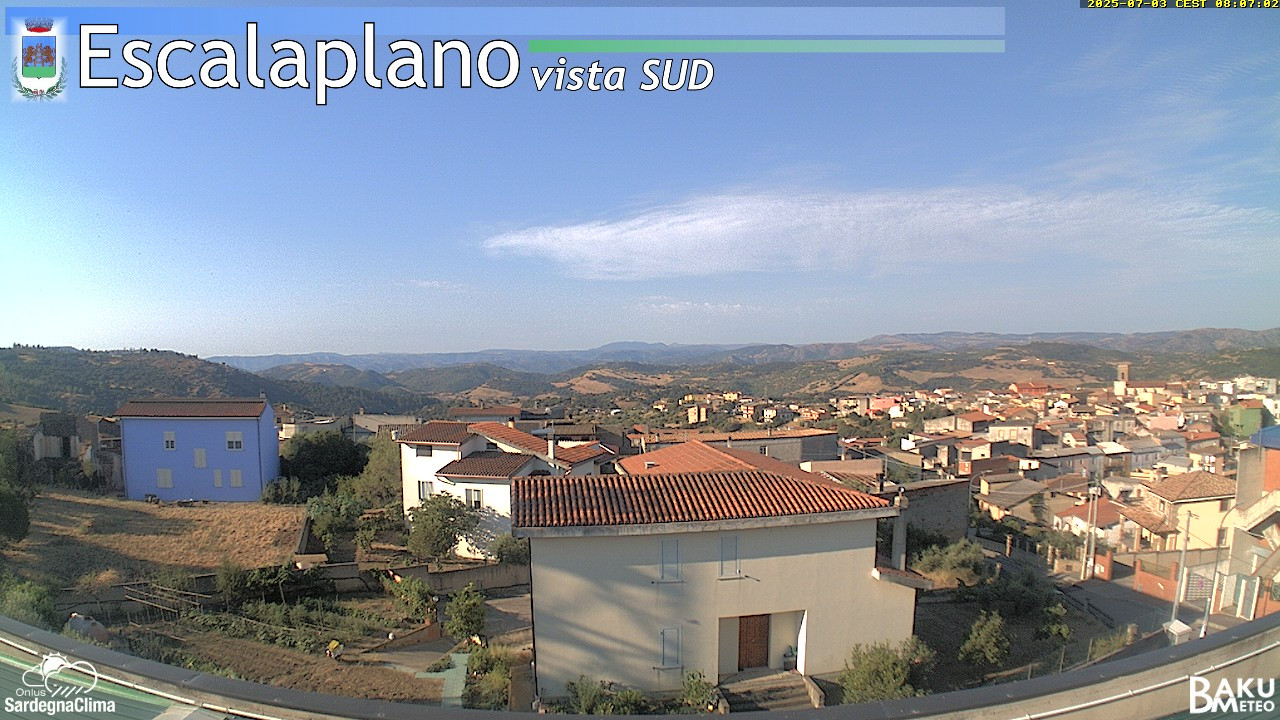 time-lapse frame, Escalaplano webcam