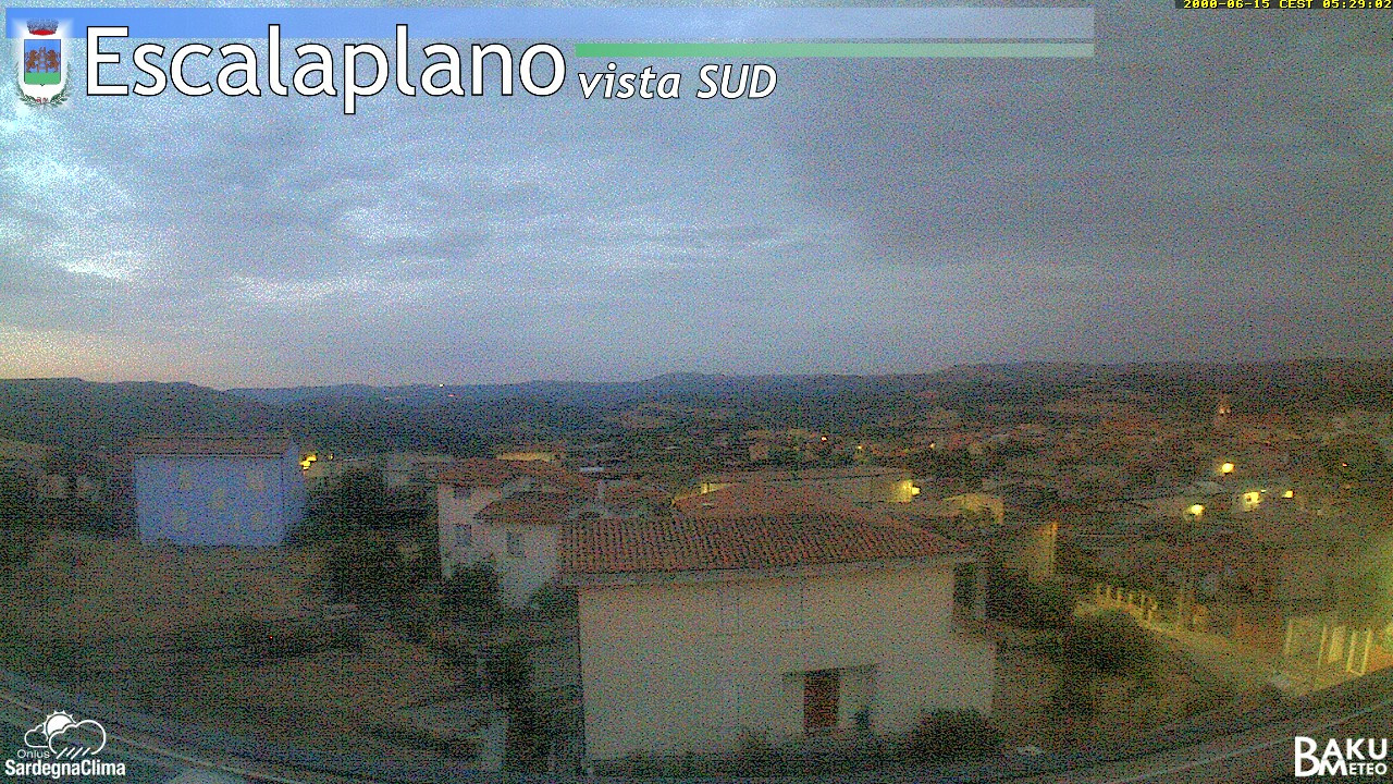 time-lapse frame, Escalaplano webcam
