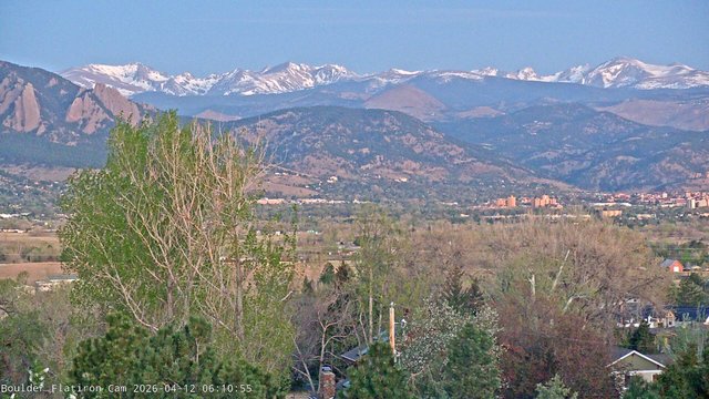 time-lapse frame, Indian Peaks webcam