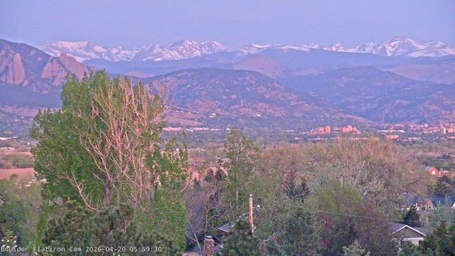 time-lapse frame, Indian Peaks webcam