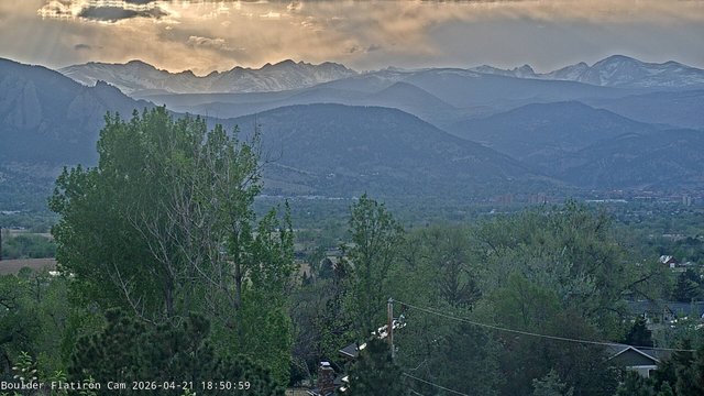 time-lapse frame, Indian Peaks webcam