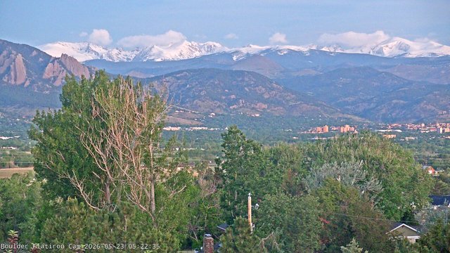 time-lapse frame, Indian Peaks webcam