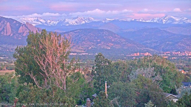 time-lapse frame, Indian Peaks webcam