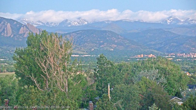 time-lapse frame, Indian Peaks webcam