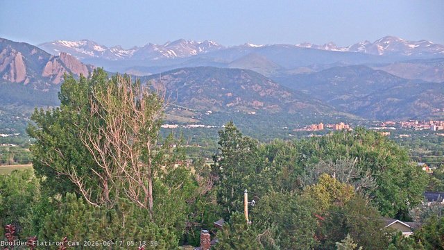 time-lapse frame, Indian Peaks webcam