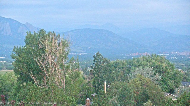 time-lapse frame, Indian Peaks webcam