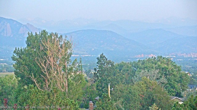time-lapse frame, Indian Peaks webcam
