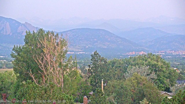 time-lapse frame, Indian Peaks webcam