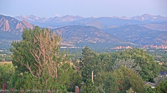 time-lapse frame, Indian Peaks webcam