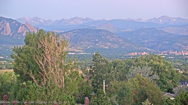 time-lapse frame, Indian Peaks webcam