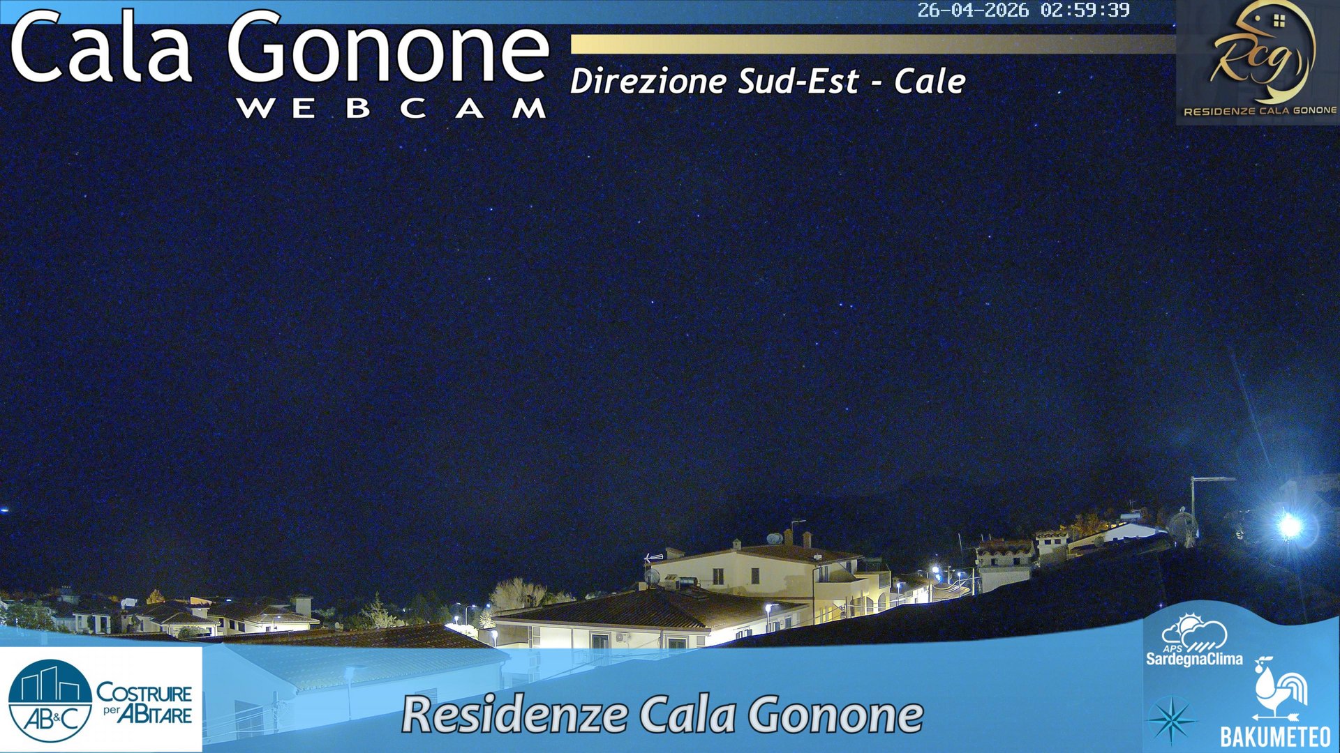 time-lapse frame, Cala Gonone SUD webcam