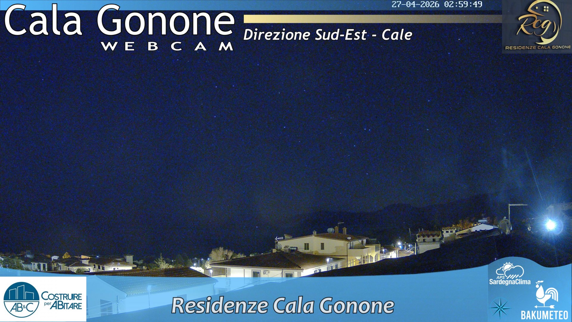 time-lapse frame, Cala Gonone SUD webcam
