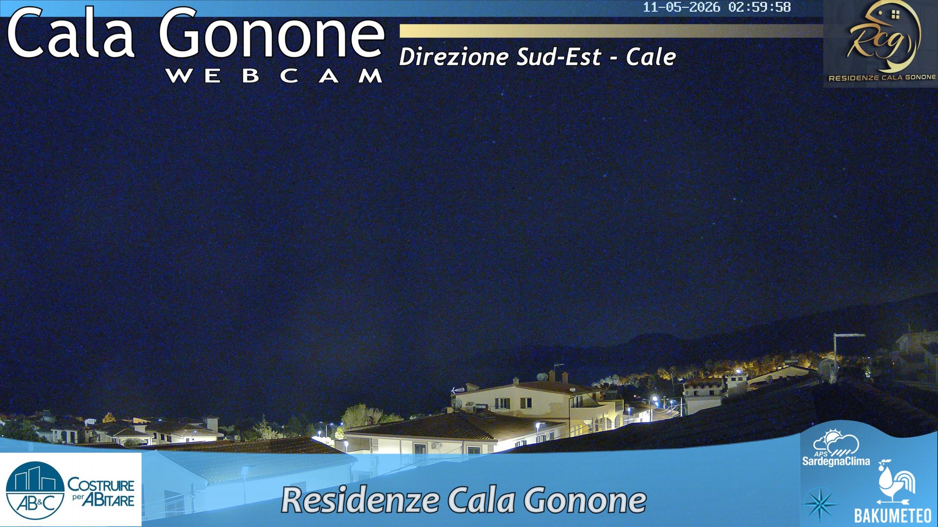 time-lapse frame, Cala Gonone SUD webcam