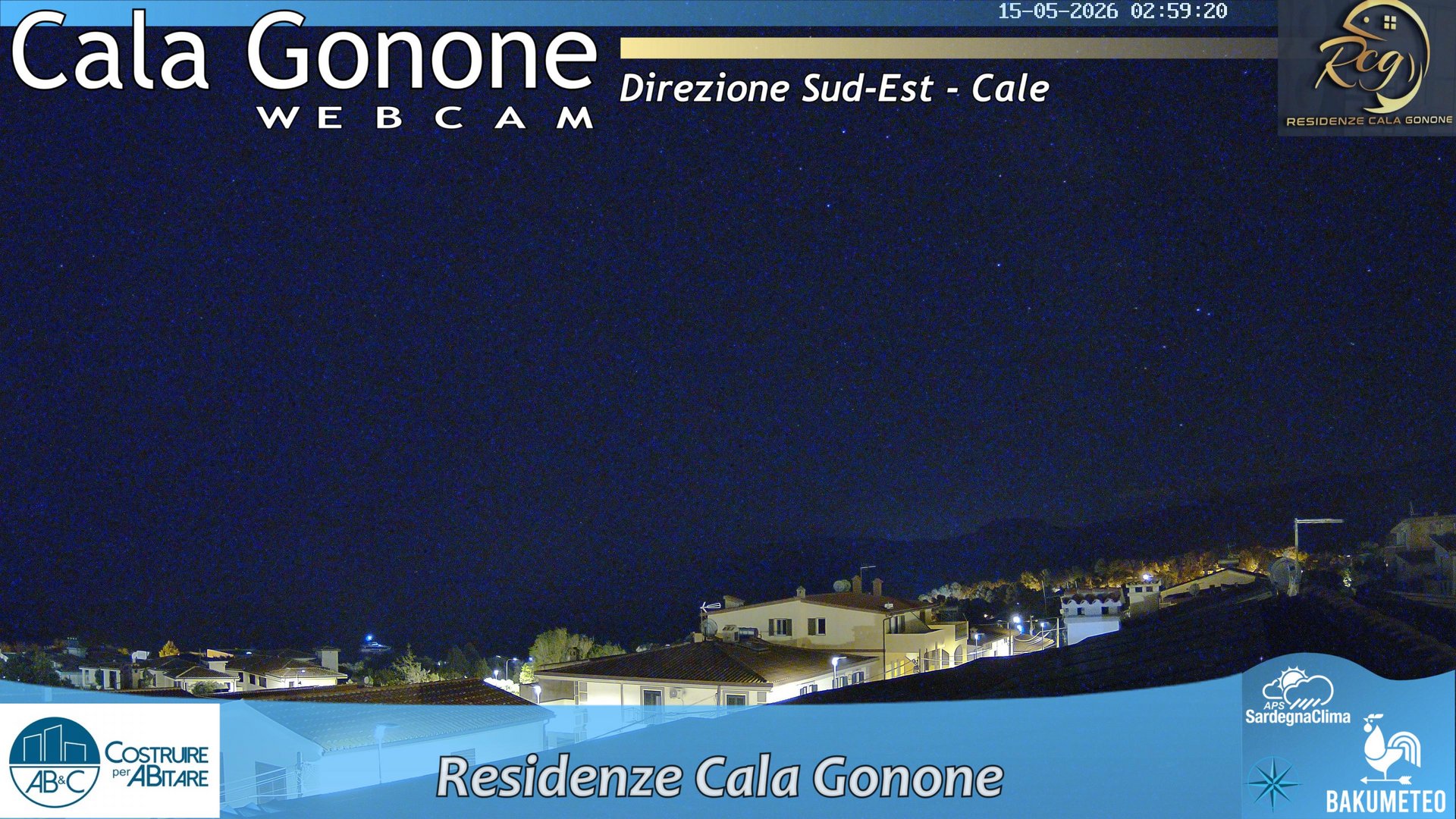 time-lapse frame, Cala Gonone SUD webcam
