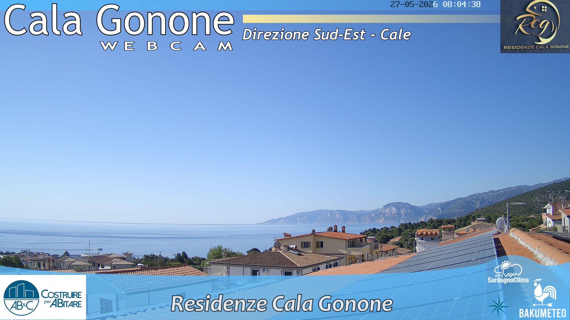 time-lapse frame, Cala Gonone SUD webcam