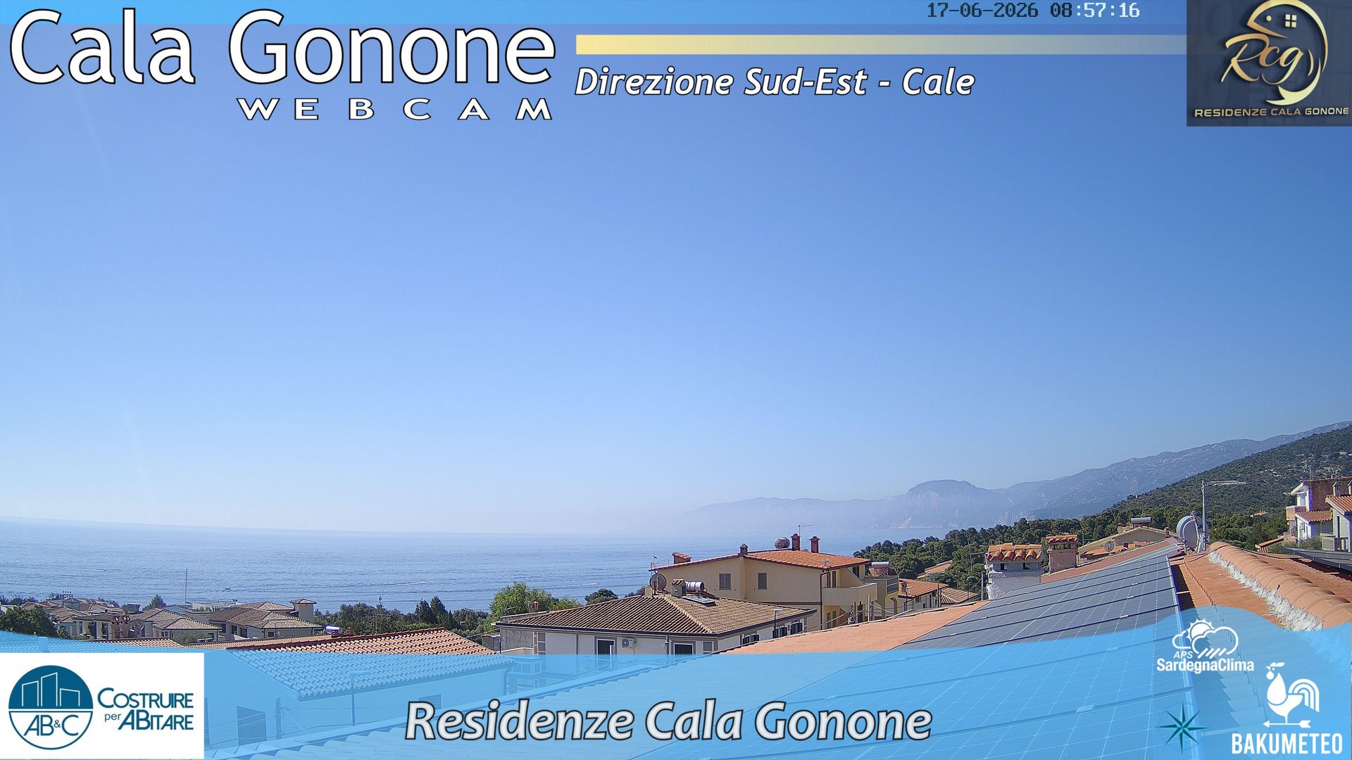 time-lapse frame, Cala Gonone SUD webcam